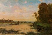 Charles-Francois Daubigny Summer Morning on the Oise oil on canvas